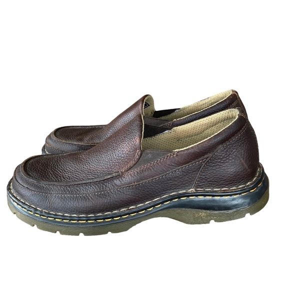 DR MARTENS Lennon Air Wair brown leather men’s slip on loafers size 10 main image 6